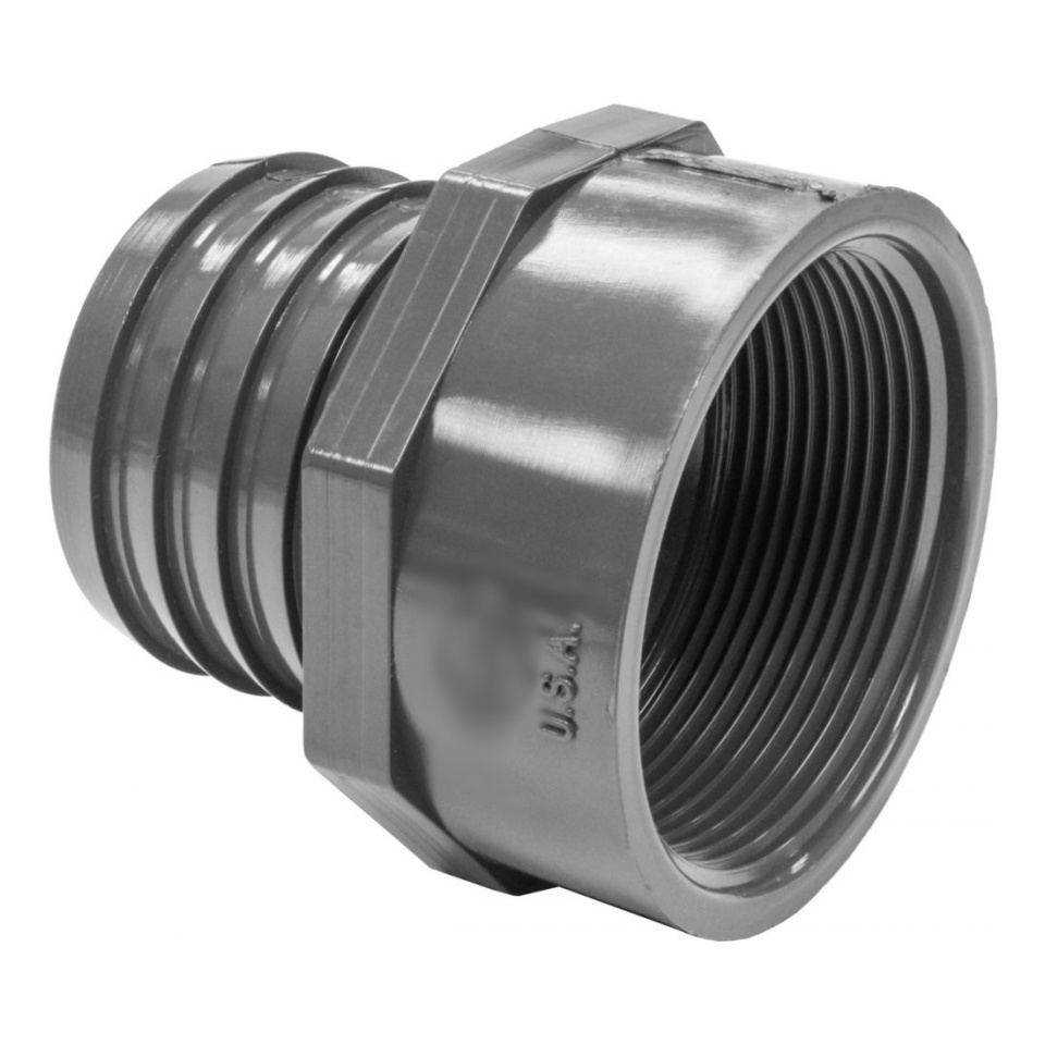 Layflat/Oval Hose Insert x FPT Adapter - Barb Size : 2