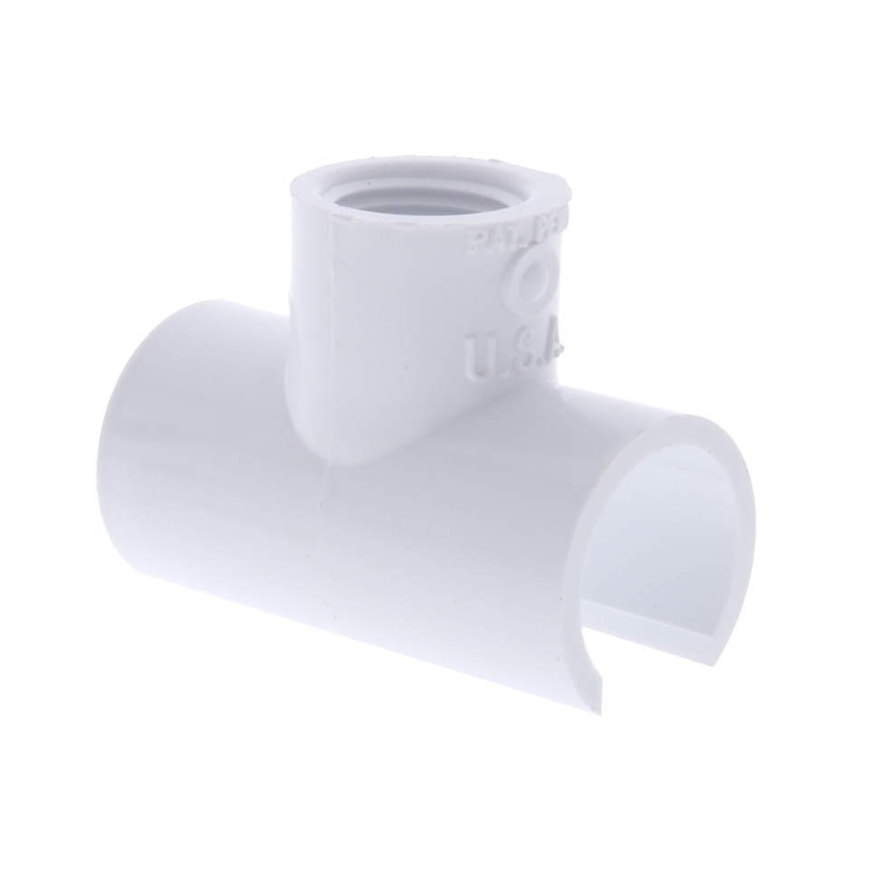 Snap T Pvc Schedule 40 PVC Reducing Saddle Tee - Snap-on x FPT - Snap Size : 3/4 ...