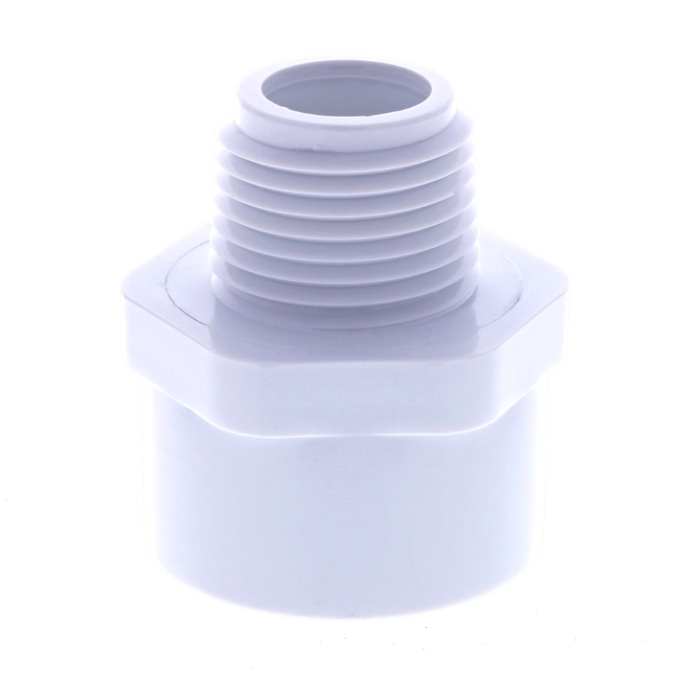 Schedule 40 PVC Reducing Adapter - FPT x MPT - MPT Size : 1/2