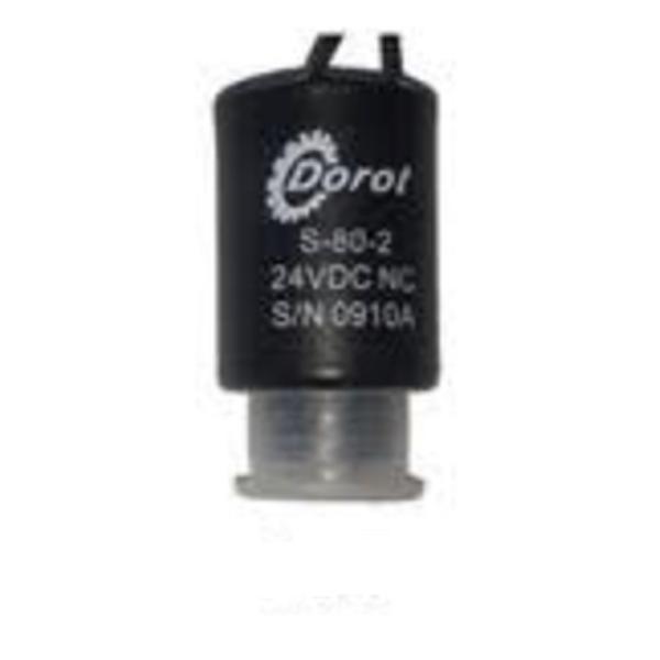 3/8" 24VDC Electric Solenoid Valve - Normally Closed, Hose Barb, Gravity Feed Type
