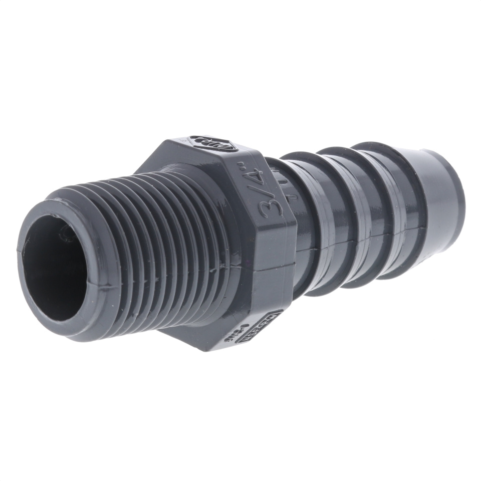 Threads x Barb Tubing Coupling Adapter - Thread Size : 10-32 UNF - Barb ...