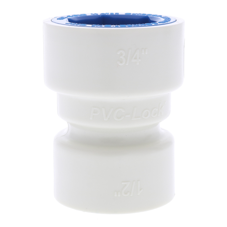 Pvc Coupling Lock PVC-Lock Reducing Coupler - Size : 3/4