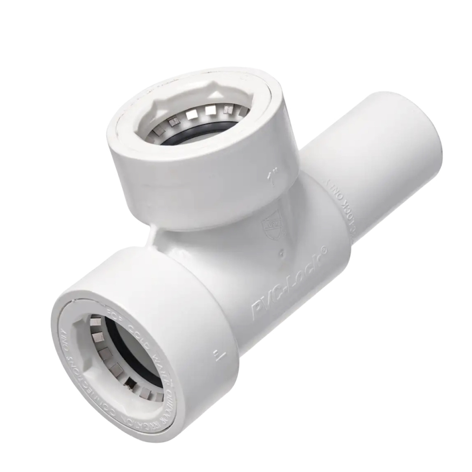 PVC-Lock Manifold Tee - Size : 1