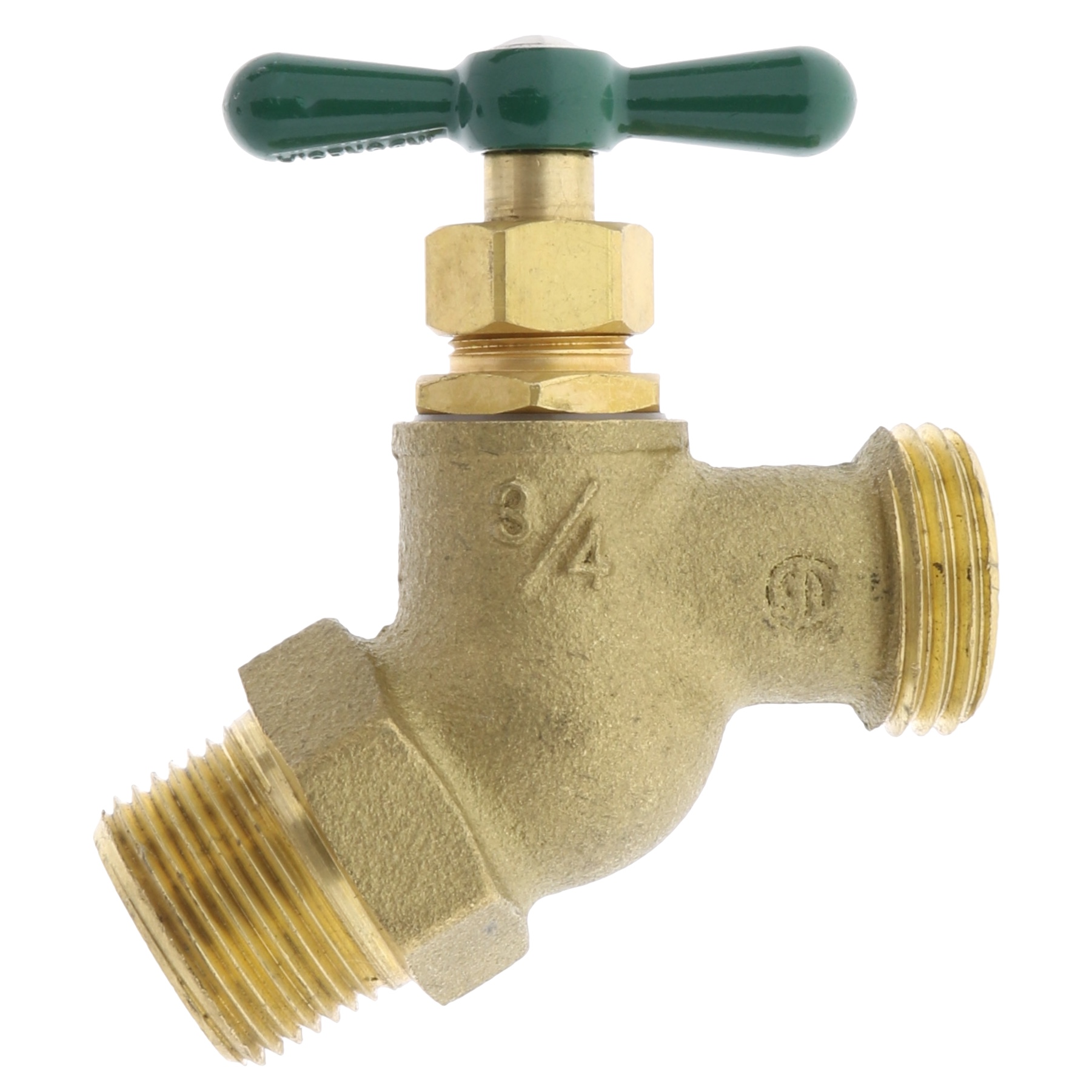 Aqualine MPT X MHT Brass Hose Bibb (Lead Free)