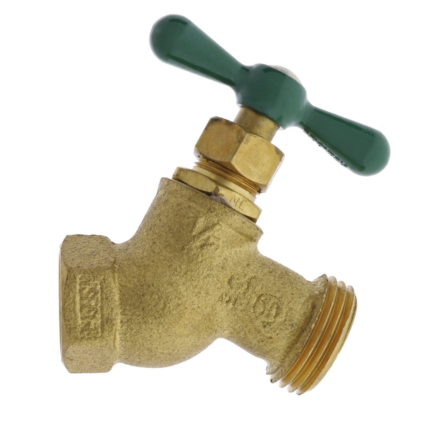 Aqualine Brass Hose Bib - FPT x MHT
