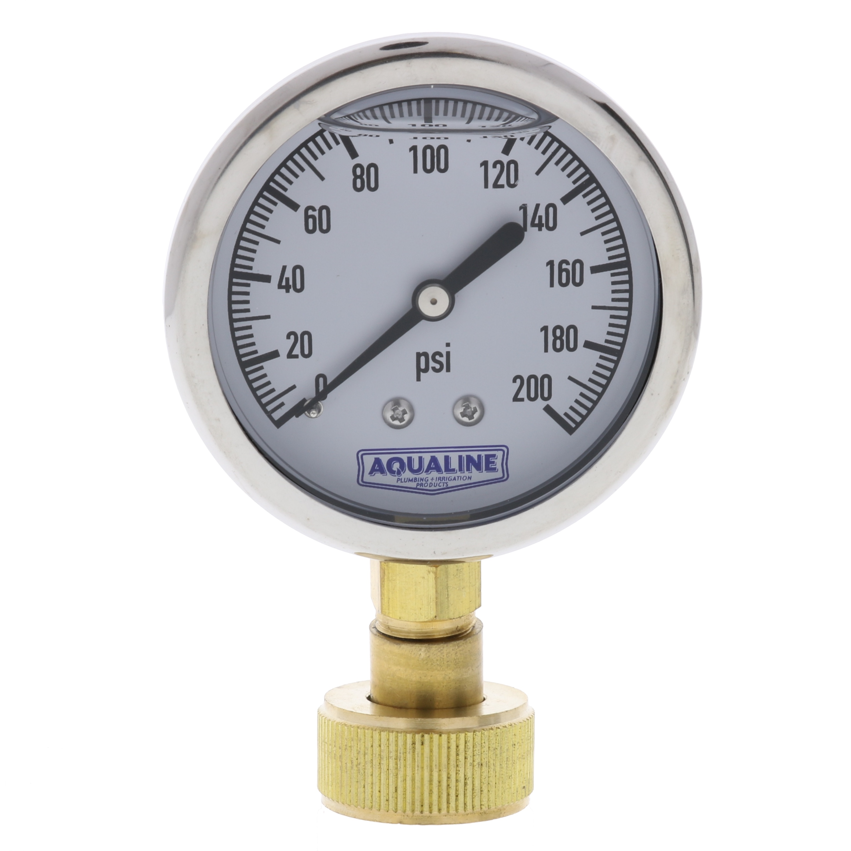 Aqualine 0-200 PSI Pressure Gauge