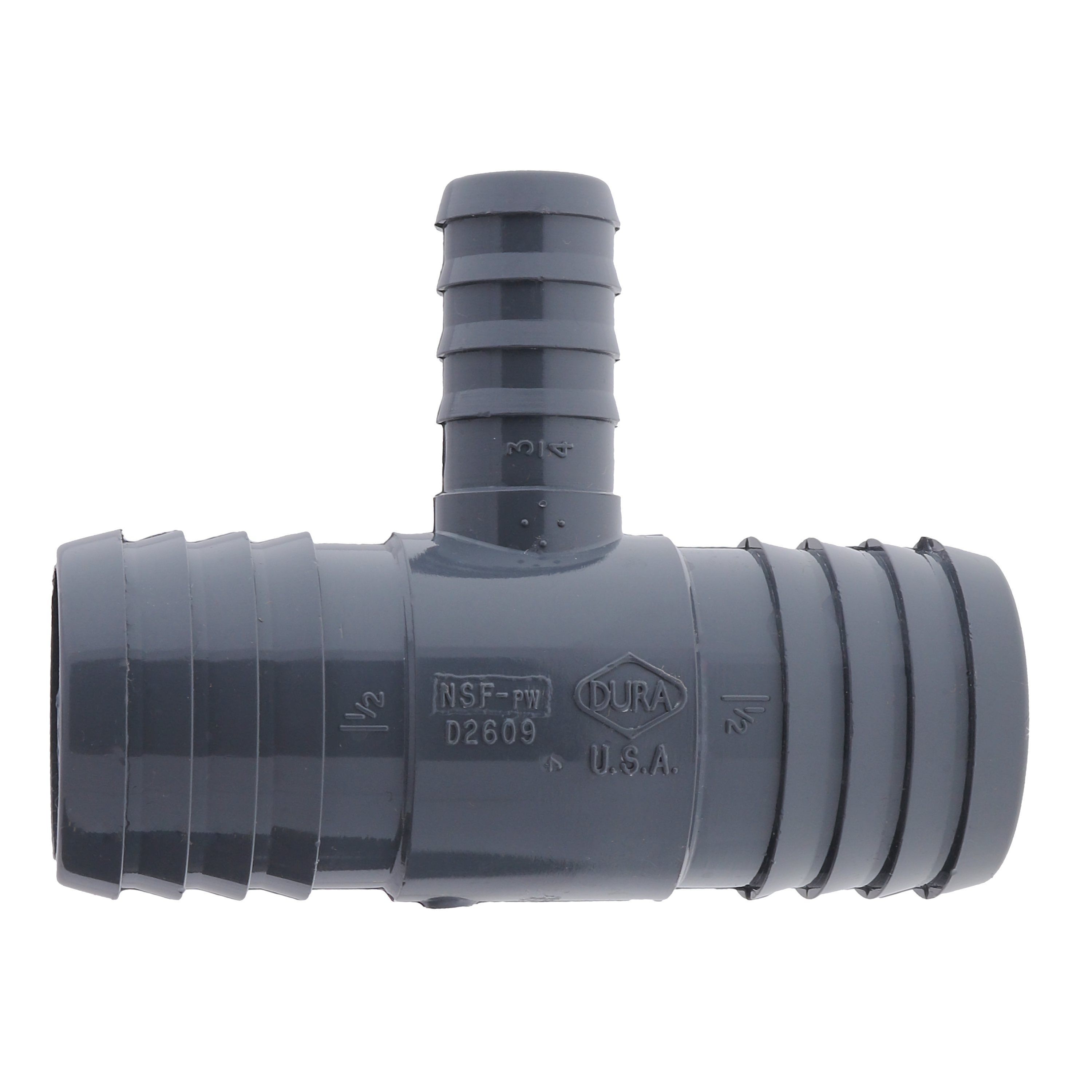 Drip Depot PVC Barbed Reducing Tee