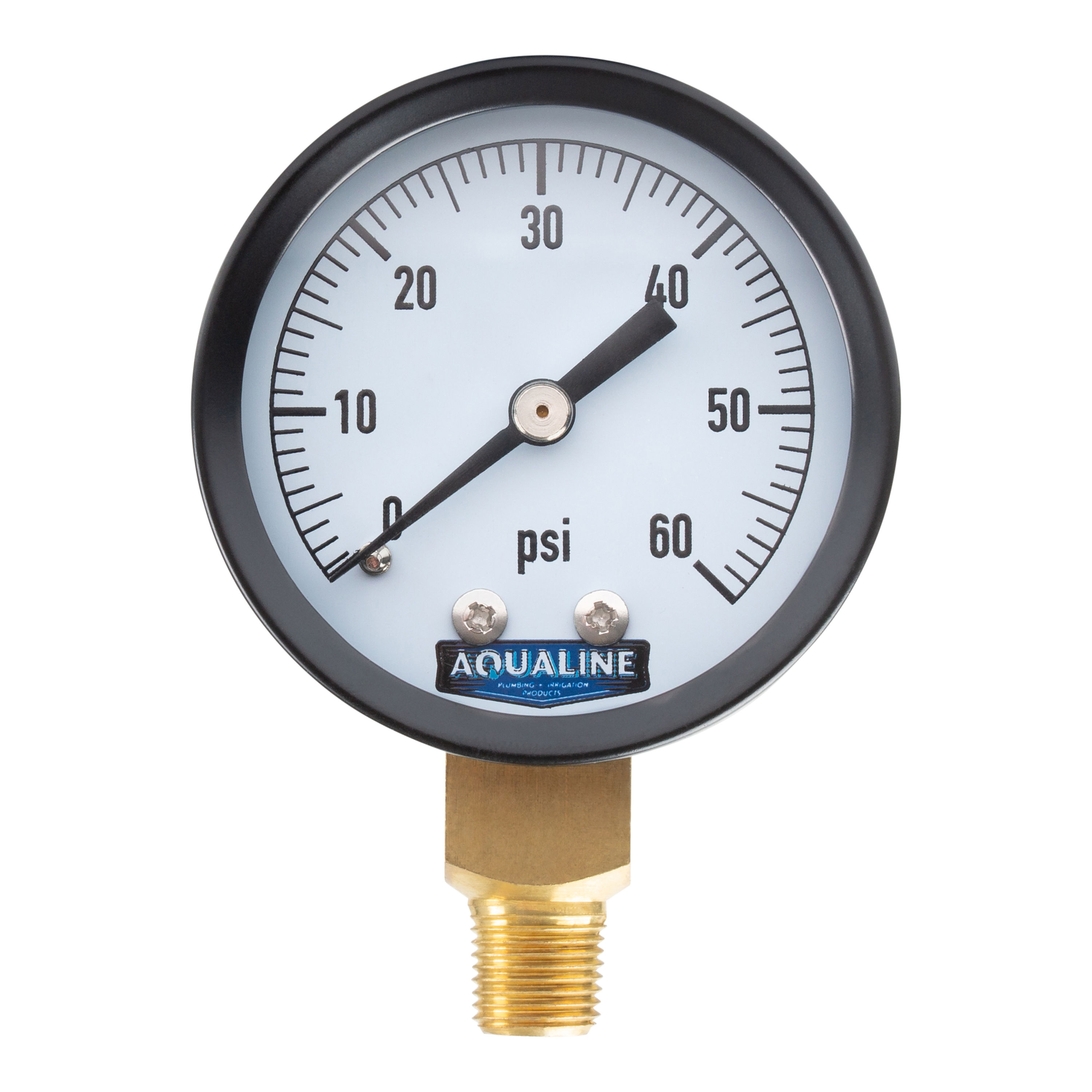Aqualine 60 PSI Dry Pressure Gauge