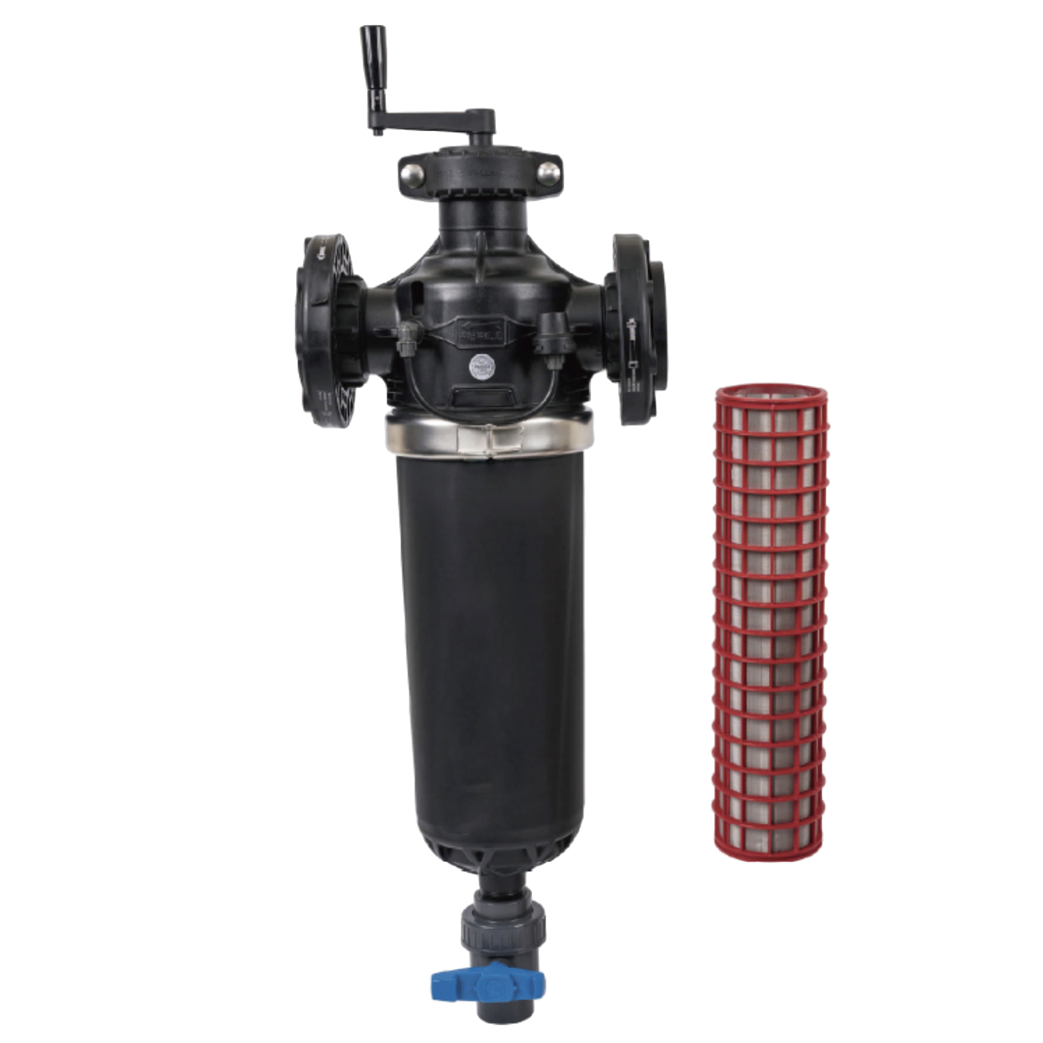 Drip Depot Extra Large Spiral Clean Semi-Auto Screen Filter