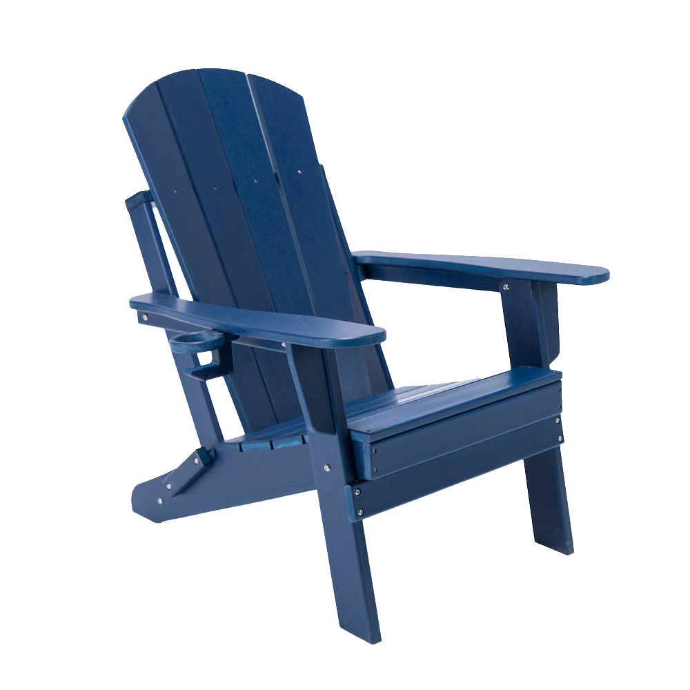 Drip Depot Folding Adirondack Chair with Cupholder