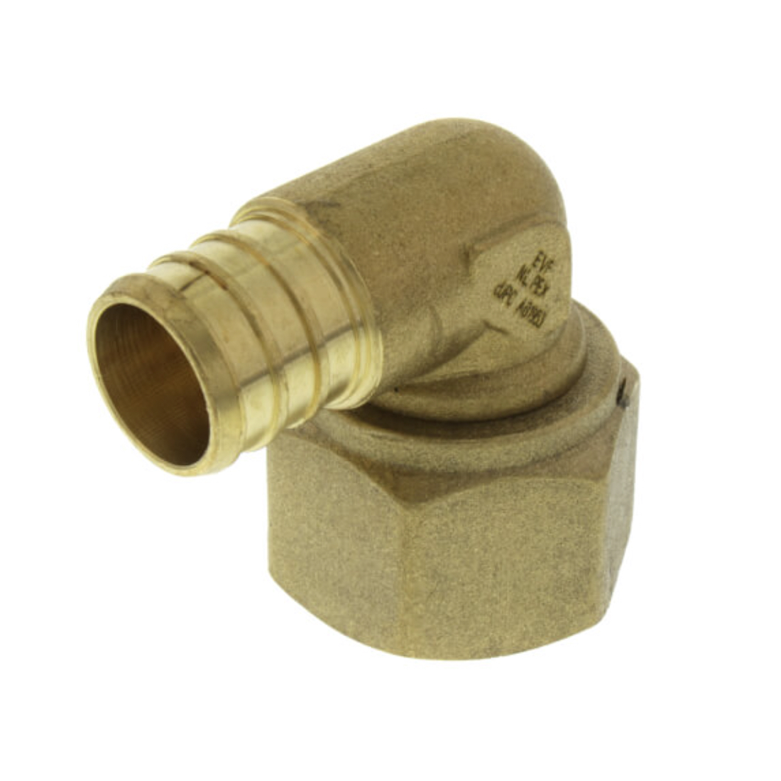 Drip Depot Brass PEX-B Barb x FPT Elbow Adapter