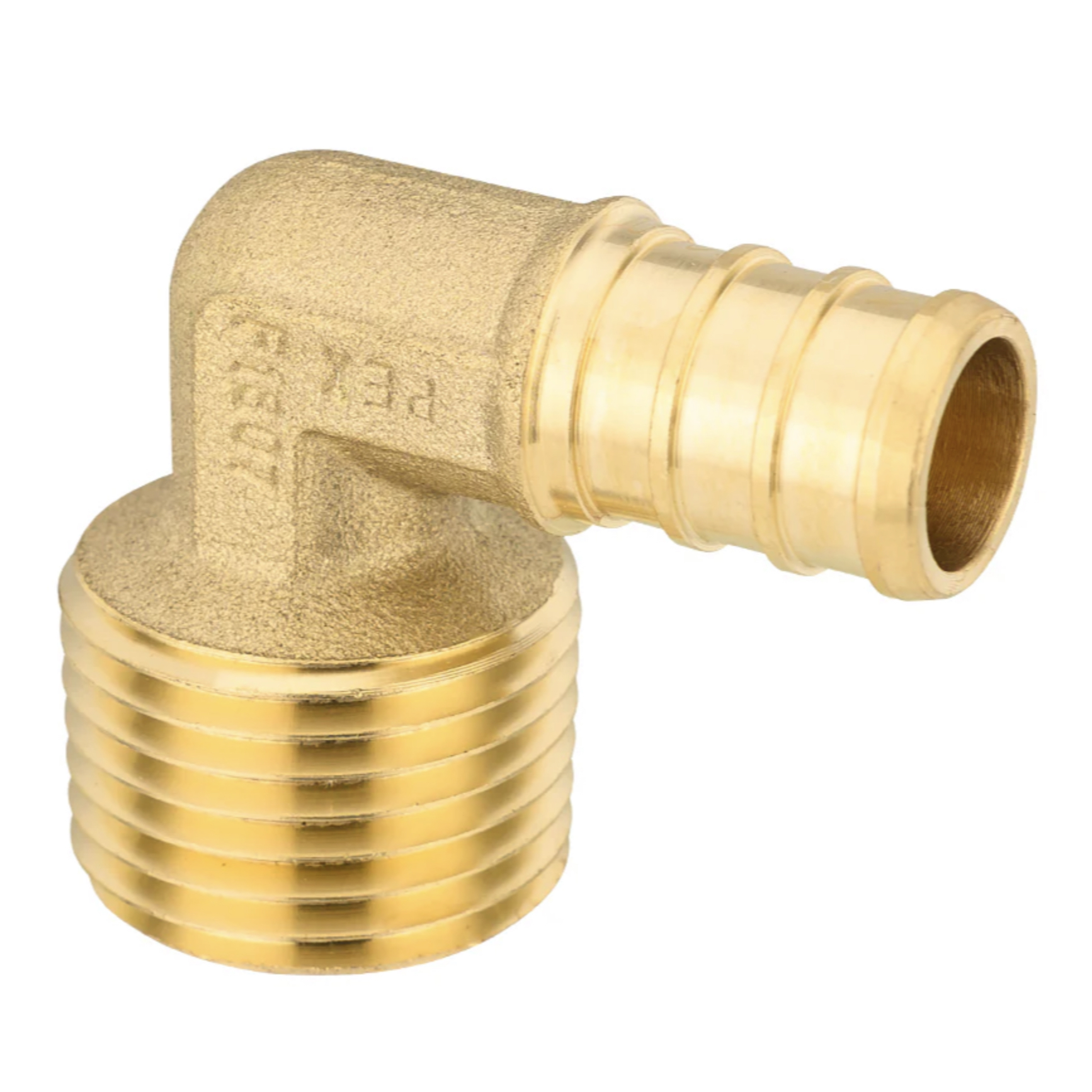 Drip Depot Brass PEX-B Barb x MPT Elbow Adapter