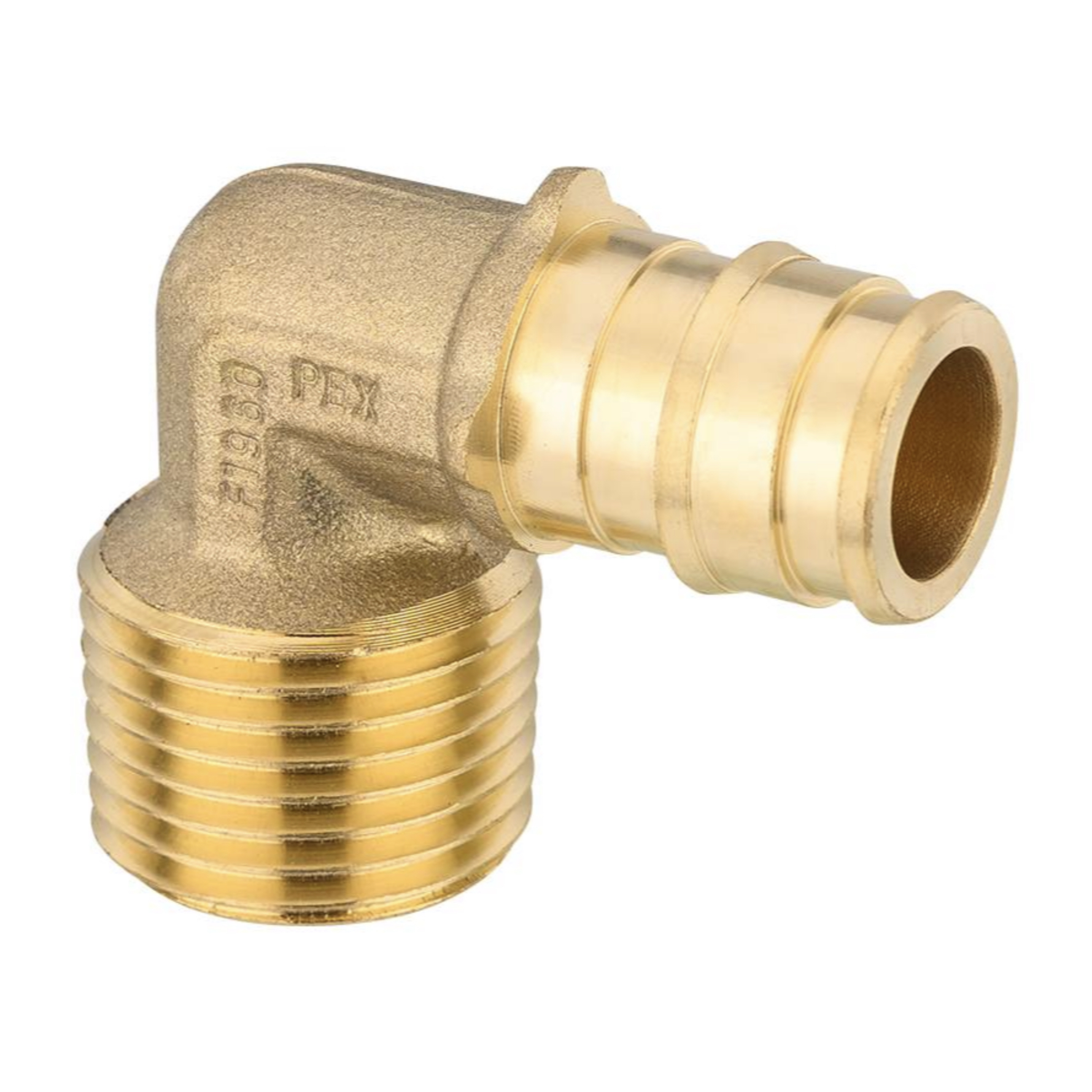 Drip Depot Brass PEX-B Barb x MPT Elbow Adapter