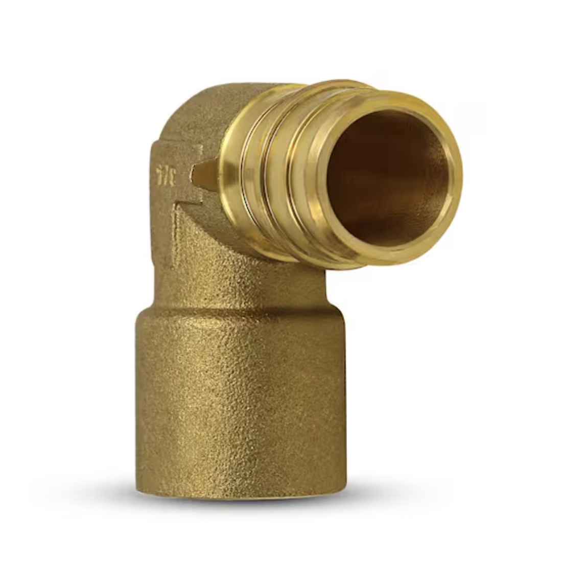 Drip Depot Brass PEX-B Barb x Female Sweat Elbow